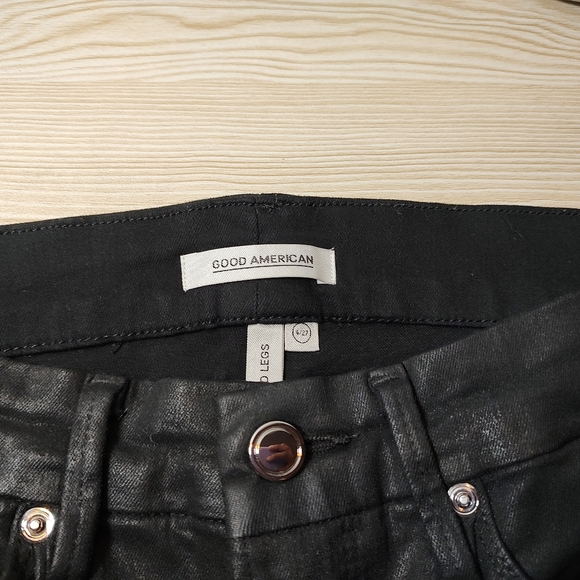 NWOT Good American Black Jeans - Picture 2 of 4